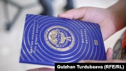 Кыргызстандын жалпы жарандык паспорту. Иллюстрациялык сүрөт.