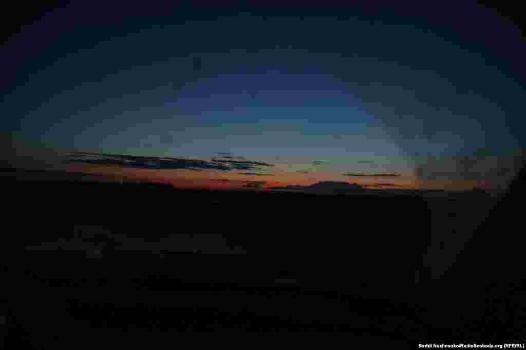 Захід сонця неподалік Купʼянська, 10 травня 2025 року