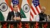ინდოეთის საგარეო საქმეთა მინისტრი სუბრაჰმანიამ ჯაიშანკარი და აშშ-ის სახელმწიფო მდივანი ერთობლივ პრესკონფერენციაზე ნიუ-დელიში. 28 ივლისი. 2021 წელი