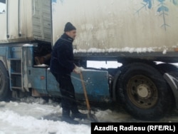 Bakı-Rostov yolunda qalan sürücü