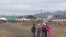 Mongolian children walk home from school in Zuunkharaa, a former railroad and industrial hub 160 kilometers from the capital, Ulan Bator.