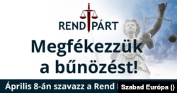 A rendpárt választási plakátja