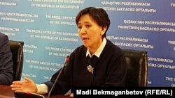 Министр труда и социальной защиты населения Казахстана Тамара Дуйсенова.