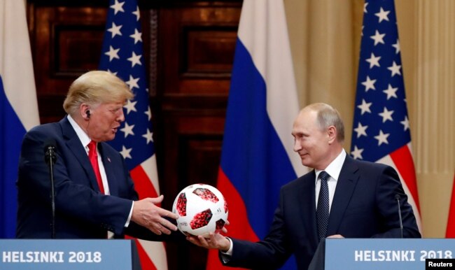 Дональд Трамп и Владимир Путин