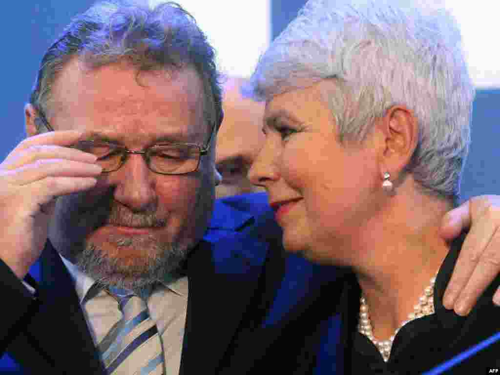 Hrvatska - Reakcije premijerke Jadranke Kosor i drugog čovjeka HDZ-a, Vladimira Šeksa, nakon izgubljenih izbora, Zagreb, 04.12.2011. Foto: AFP