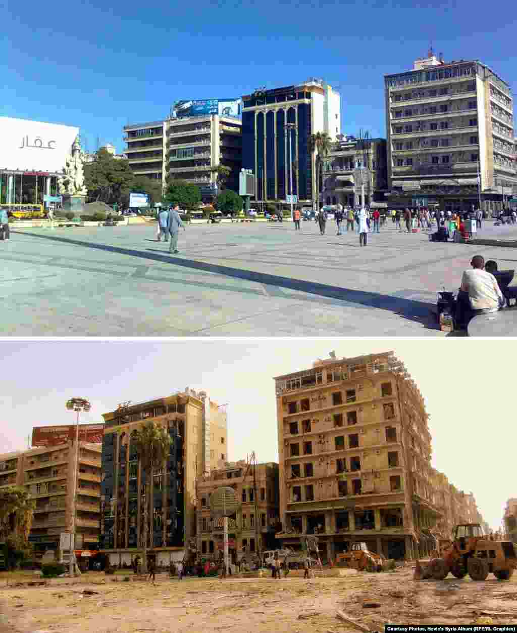 The formerly bustling Saadallah al-Jabiri Square