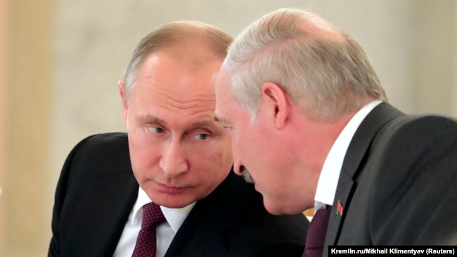 Владимир Путин и Александр Лукашенко