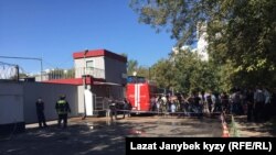 Типография в Москве, где при пожаре погибли 14 кыргызстанок. 27 августа 2016 года.
