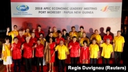 رهبران کشورهای عضو اپک، در افتتاح نشست اجلاس سران عضو این سازمان در پاپوا گینه نو 