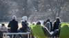 Sweden - People enjoy the sunny weather at an outdoor restaurant at Djurgarden, as the coronavirus disease (COVID-19) continues to spread, in Stockholm