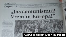 Ziarul de Gardă , ediția din 9 aprilie 2009 despre protestele de la Chișinău din 7 aprilie.