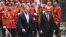 Georgia - Georgian Prime Minister Giorgi Kvirikashvili (L) and his Armenian counterpart Nikol Pashinian inspect a guard of honor before holding talks in Tbilisi, 30 May 2018.