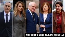 Андрей Гюров, Мария Филипова, Димитър Главчев, Силвия Къдрева и Маргарита Николова