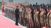 North Korean leader Kim Jong Un inspects soldiers last month.