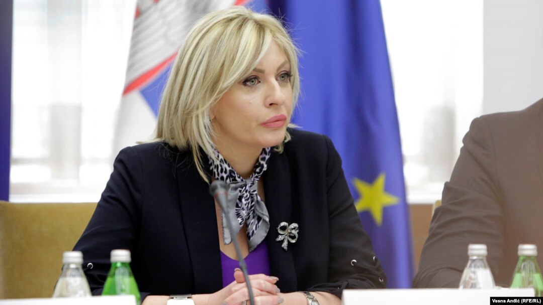 Ministarka za evropske integracije Srbije Jadranka Joksimović
