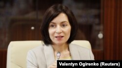 Майя Санду у ролі прем’єр-міністра одного з урядів взяла участь у першому засіданні нового Кабінету міністрів в Кишиневі, Молдова, 10 червня 2019 року
