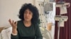 An undated photo of Iranian Nobel laureate Narges Mohammadi in a hospital.