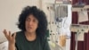 An image of Narges Mohammadi, the Nobel Prize winner imprisoned in Iran, in a hospital.