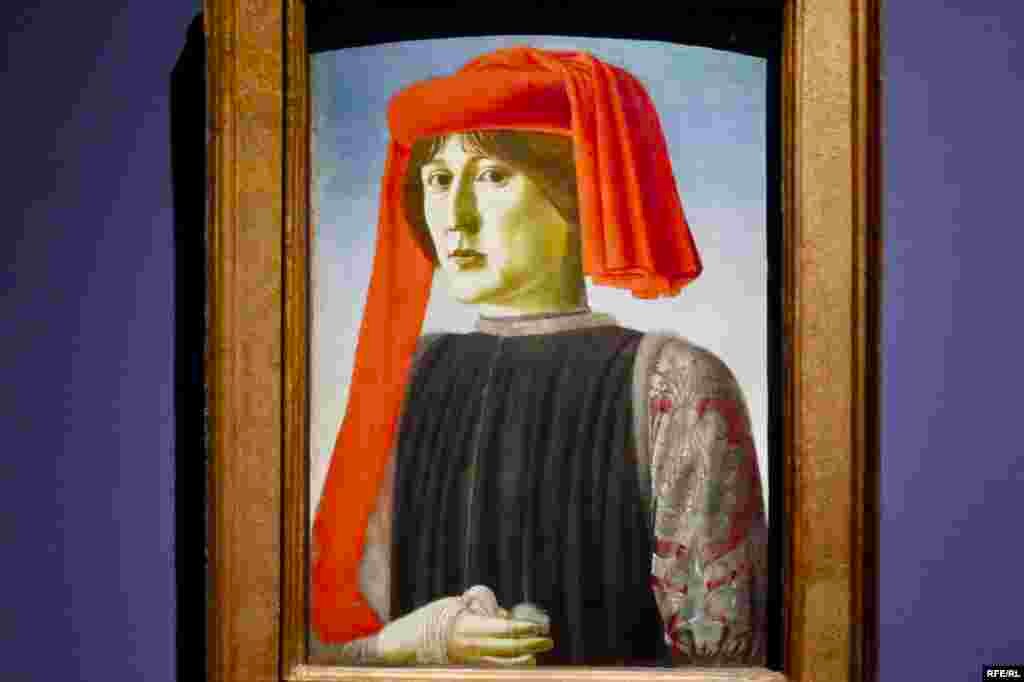 Pictor florentin (Francesco Botticcini?), Portretul unui tînăr (c. 1465/70).