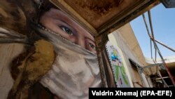 Një mural në Ferizaj. 