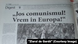 Ziarul de Gardă din 9 aprilie 2009 despre protestele de la Chișinău din 7 aprilie.