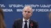 Armenia -- British Minister of State at the Foreign Office David Lidington at a press conference in Yerevan, 03 November 2014