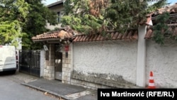 Ulaz u restoran u beogradskom naselju Senjak gde je 12. maja ubijen Aleksandar Nešović, 15. maj 2026.