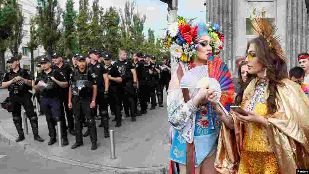 The heavy police presence was deemed necessary as&nbsp;attacks and harassment against gays and other minorities are fairly common in Ukraine.