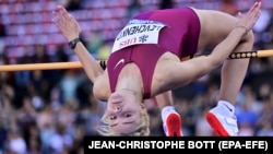 საილუსტრაციო ფოტო: სიმაღლეზე მხტომელი იულია ლევჩენკო. ციურიხი. 8 სექტემბერი, 2022 წელი