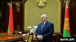 Александар Лукашенко присуствува на состанок со највисоки претставници во Минск, 26 јануари 2021 година