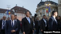 Romania - Presintele Klaus Iohannis și Donald Tusk, Președintele Consiliului European, Sibiu, 9 mai 2019