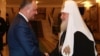 Президент Молдовы Игорь Додон и глава РПЦ патриарх Кирилл, Москва