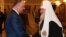 Президент Молдовы Игорь Додон и глава РПЦ патриарх Кирилл, Москва