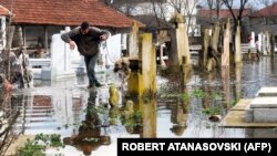 Архивска фотографија: Поплави во струмичко Моноспитово на 27 февруари 2013 година.