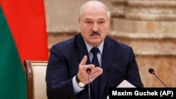 Belarusian leader Alyaksandr Lukashenka (file photo)