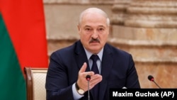 Aleksandr Lukaşenka , Minsk, 28-nji sentýabr, 2021. 