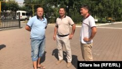 Серікжан Біләш пен Мұхтар Жәкішевті босатуды талап еткен азаматтар. Шымкент, 29 шілде 2019 жыл.
