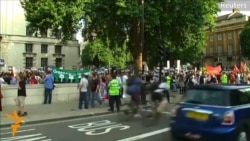 London: Protest protiv eventualnog napada na Siriju 