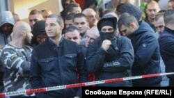 Протестиращи в подкрепа на кандидатурата на Иван Гешев за главен прокурор