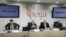 Članovi Strategije za evropsku i građansku Crnu Goru (Stega), NVU Komunica i Udruženje pravnika Crne Gore na konferenciji za novinare. Podgorica, 23. januar 2025.