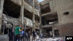 The debris at Iran's notorious Evin prison after Israeli air strikes in June.