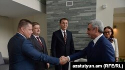 Президент Армении Серж Саргсян встречается с главами центробанков стран ЕАЭС, Дилижан, 24 сентября 2015 г․