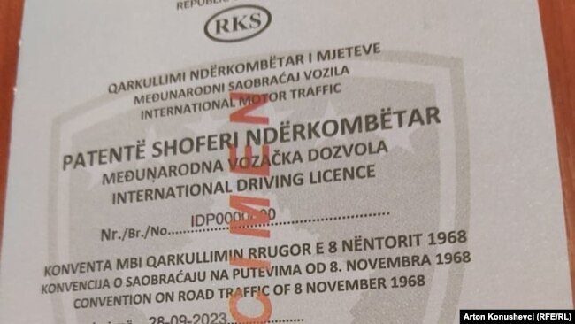Modeli për patentë- shofer ndërkombëtar