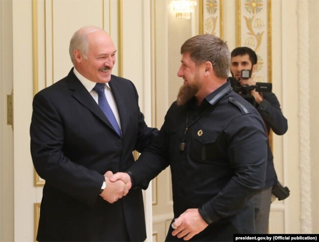 Александр Лукашенко и Рамзан Кадыров в Минске, сентябрь 2017-го