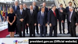 Участники саммита по случаю десятилетия программы Евросоюза «Восточное партнерство». Брюссель, 13 мая 2019 года.
