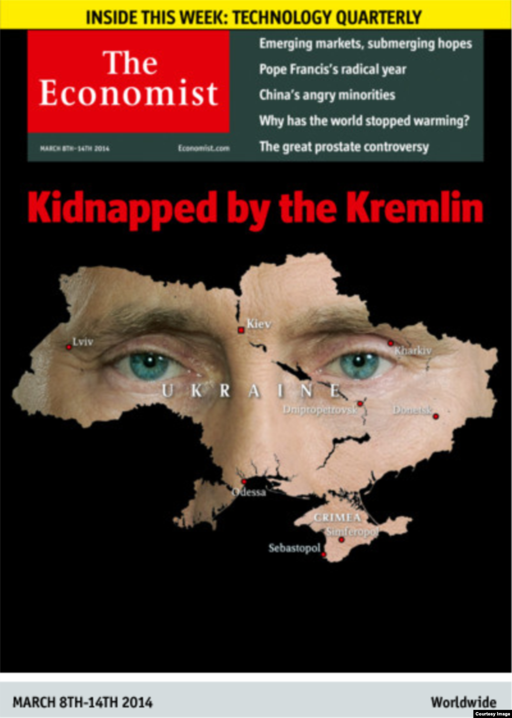 Британский The Economist: &laquo;Украдено Кремлем&raquo;