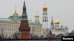 Russia - A view shows the Kremlin in central Moscow, February 13, 2025.
