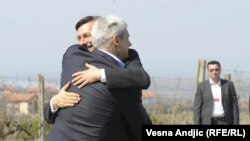 Boris Tadić i Borut Pahor u Smederevu, april 2011