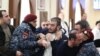 Armenia - Police officers use force against opposition members of Yerevan's municipal council, January 31, 2025.