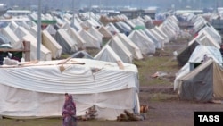 Many of the hundreds of thousands of Azeris displaced from Nagorno-Karabakh and the surrounding territories occupied by ethnic Armenian troops continue to live in camps in Azerbaijan.